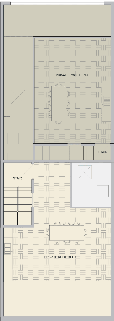 Roof deck floor plan
